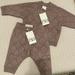 Zara Matching Sets | New Zara Knit Set | Color: Brown/Purple | Size: 9-12mb