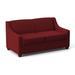 Edgecombe Furniture Phillips 68" Recessed Arm Sofa Bed w/ Reversible Cushions Polyester in Red | 34.5 H x 68 W x 36 D in | Wayfair 21958CCPDORCHE01