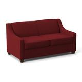 Edgecombe Furniture Phillips 68" Recessed Arm Sofa Bed w/ Reversible Cushions Polyester in Red | 34.5 H x 68 W x 36 D in | Wayfair 21958CCPDORCHE04