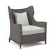 Bernhardt Captiva Patio Chair w/ Cushions Wicker/Rattan in Gray | 40 H x 33 W x 30 D in | Wayfair OP1102_6503-000