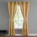 French Connection Synthetic Semi-Sheer Grommet Curtain Panels Synthetic in Yellow | 96 H in | Wayfair FCC016279