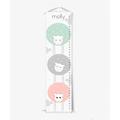 Finny and Zook kids Sweet Sheep Personalized Growth Chart Canvas in Blue/Green/Pink | 39 H x 10 W in | Wayfair gc000302