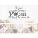 Trinx It's Not Easy Being A Princess But Hey If The Crown Fits | Wall Decal For Vinyl in Gray | 10 H x 18 W in | Wayfair