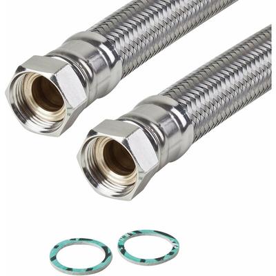 Bremboflex - Edelstahl Panzerschlauch 1 1/4 Zoll 80cm 800mm DN32 Brauchwasser Image