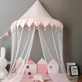 Tentes de tipi pour enfants maison de jeu pour enfants château tente pliable en coton rideau de