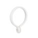 Curtain Rings Plastic Drapery with Snap Closure for Curtain Rods White 10 Pcs