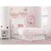 NoHo Twin Bed with Footboard and Twin Trundle in White