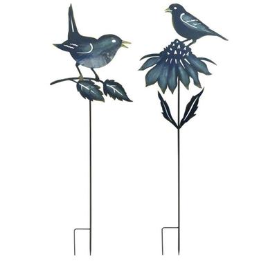 Iron Bird Garden Stake (Set of 2)