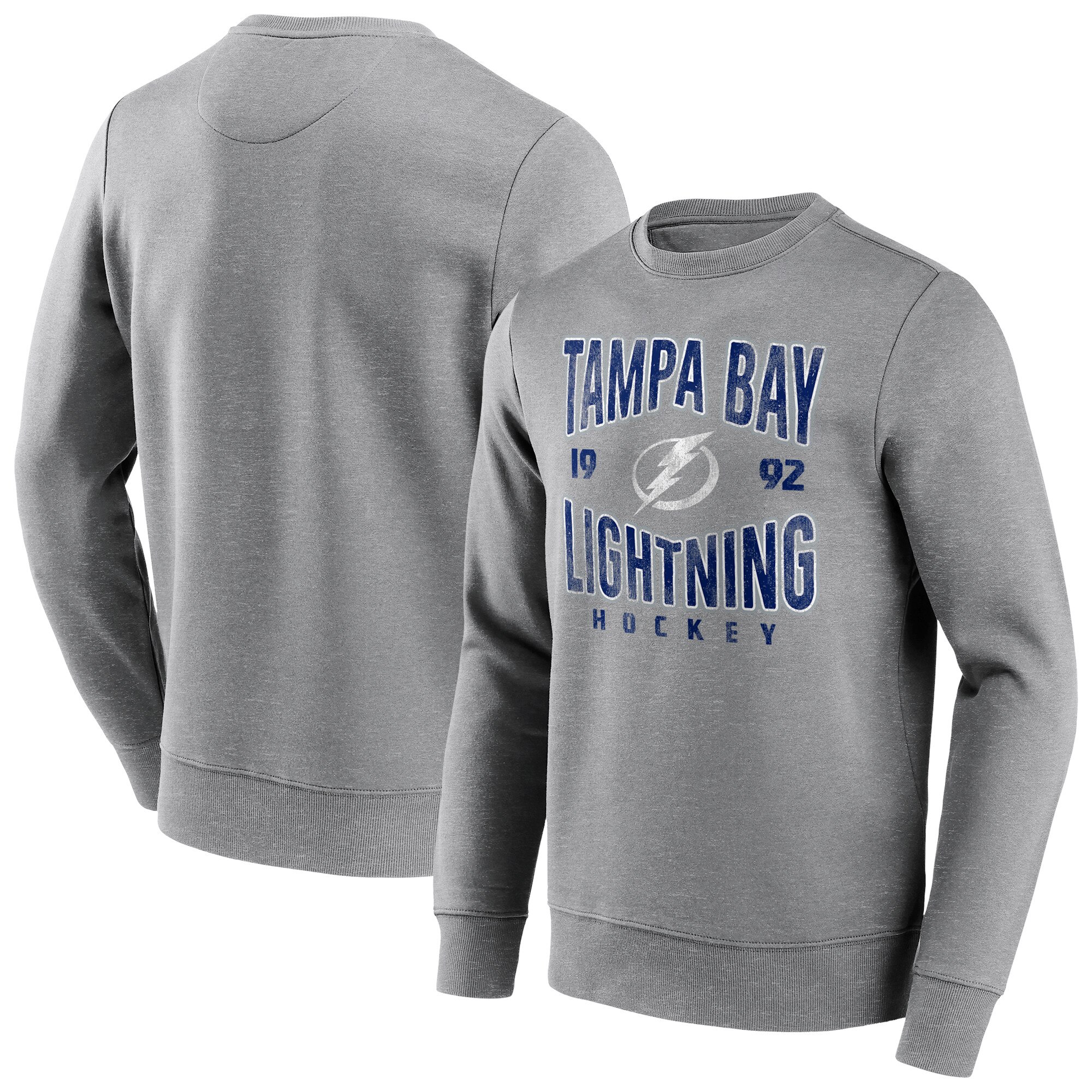 Tampa Bay Lightning Fanatics Branded Wave Off Vintage Crew Sweatshirt - Sportgrau - Herren Image