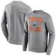 "Sweat-shirt Wave Off Vintage Crew d'Edmonton Oilers Fanatics - Gris sport - Homme"