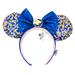 Disney Accessories | Disney Passholder Ears & 50th Lanyard | Color: Blue/Pink | Size: Os
