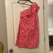 Lilly Pulitzer Dresses | Lilly Pulitzer One Shoulder Cocktail Dress Size 8 | Color: Red | Size: 8