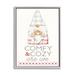 The Holiday Aisle® Comfy & Cozy Phrase Red Plaid Christmas Gnome Canvas in Gray/Red | 20 H x 16 W x 1.5 D in | Wayfair