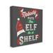 The Holiday Aisle® Holiday Elf Phrase Santa Hat Red Green Christmas Canvas in Brown/Red | 30 H x 30 W x 1.5 D in | Wayfair