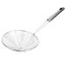 Home Cookware Stainless Steel 5" Diameter Net Colander Mesh Ladle 13.4" Long - Silver