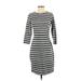 Old Navy Casual Dress - Sheath: Gray Color Block Dresses - Women's Size X-Small