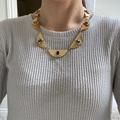 J. Crew Jewelry | Beautiful Jcrew Gold Embellished Necklace | Color: Gold | Size: Os