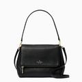 Kate Spade Bags | Kate Spade Leila Pebbled Leather Flap Shoulder Bag Black Nwt | Color: Black | Size: Os