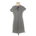 525 America Casual Dress - Shift: Gray Print Dresses - Women's Size X-Small