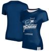 Women's Navy Marietta College Pioneers Lacrosse T-Shirt