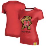 Women's Red Maryland Terrapins Equestrian T-Shirt