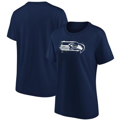 Seattle Seahawks Splatter Grafik T-Shirt - Damen Image