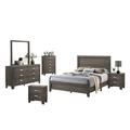 Wade Logan® Dre Standard Cappelletti 6 Piece Bedroom Set Wood in Gray/Brown | Queen | Wayfair 53C22DDC8C0E40EE933327F320875BDA