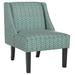 Signature Design Janesley Accent Chair in Teal/Cream - Ashley Furniture A3000137