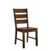 Wooden Side Chair With Block Legs, Set of 2 - 38 H x 18.13 W x 22.25 L Inches