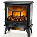 Costway 20'' Freestanding Electric Fireplace Heater Stove W/ Realistic - See Details