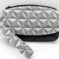 Disney Bags | Disney World Epcot Spaceship Earth Inspired Cosmetic Wristlet Handma | Color: Black/Gray | Size: Os