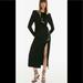 Zara Dresses | Blogger Fav | Zara Leaf Satin Effect Dress | Color: Black | Size: Various