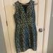 J. Crew Dresses | J Crew Pear Print Dress On Navy Size 6 | Color: Blue | Size: 6