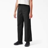 Dickies Women's Regular Fit Cropped Pants - Rinsed Black Size 16 (FPR10)