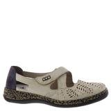 Rieker Daisy 75 Slip-On - Womens Euro 40 US 8.5 - 9 Bone Slip On Medium