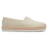 TOMS Women's Natural Alpargata Platform Rope Espadrille Shoes, Size 7.5