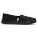 TOMS Kids Youth Black Canvas Classics 2.0 Alpargata Shoes, Size 13