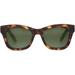 TOMS Women's Sunglasses Brown Traveler Paloma Matte Blonde Tortoise Polarized Green Lens