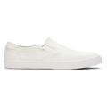 TOMS Men's White Canvas Baja Slip-On Topanga Collection Shoes, Size 14