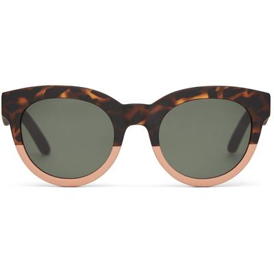 TOMS Women's Sunglasses Traveler Florentin Matte Blonde Coral Tortoise Brown/Pink