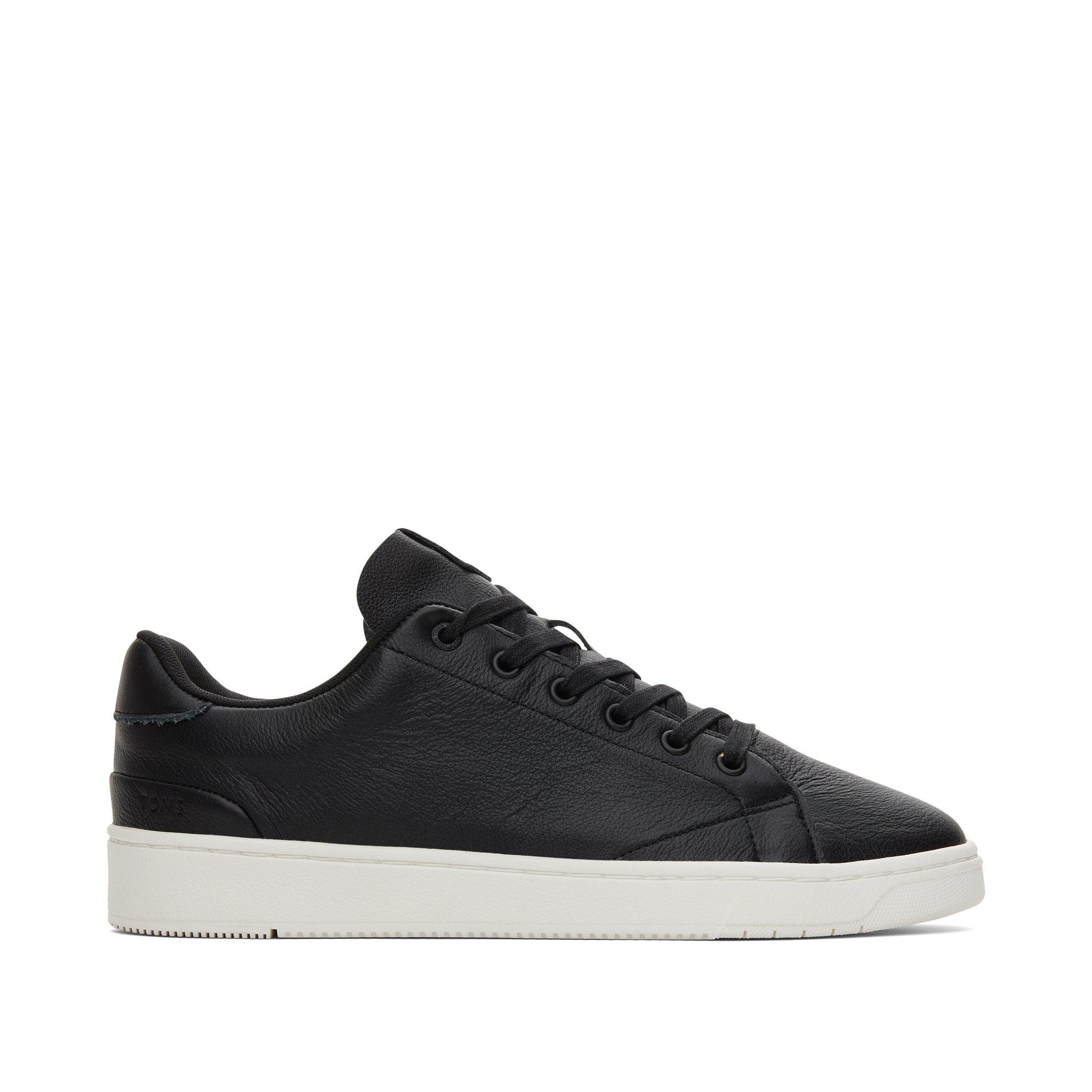 Men's TRVL LITE Leather Lace-Up Sneaker | Black | Size 7 | TOMS Official Site - Shoes, Accessories, & Apparel