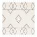 Gray/White 84 x 0.39 in Indoor Area Rug - Union Rustic Powell Geometric Handmade Tufted Wool Ivory/Gray Area Rug Wool | 84 W x 0.39 D in | Wayfair