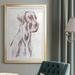 Red Barrel Studio® Sitting Dog IV - Picture Frame Print Paper, Solid Wood in Black | 24.5 H x 18.5 W x 1 D in | Wayfair
