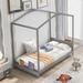 Twin Size House Platform Bed with Headboard