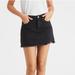 American Eagle Outfitters Skirts | American Eagle Ae High Waist Festival Black Denim Distressed Raw Hem Skirt Sz 10 | Color: Black | Size: 10
