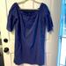 Madewell Dresses | Euc Madewell Off The Shoulder Striped Dress (Size 10) | Color: Blue/White | Size: 10