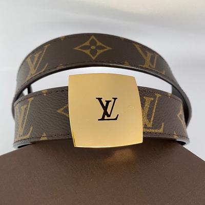 Louis Vuitton, Accessories, Louis Vuitton Iconic 2mm Reversible Belt 80  Centimeters Tan New With Tags