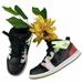 Nike Shoes | Nike Air Jordan 1 Mid Se Glow In The Dark Ps Preschool Us 10c Av5173-076 Shoes | Color: Black | Size: 10g