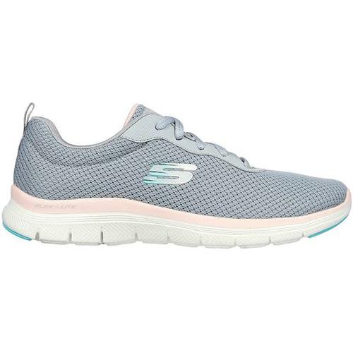 SKECHERS Damen Freizeitschuhe FLEX APPEAL 4.0 - BRILLIANT VIEW, Größe 38 ½ in Grau