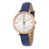 Women's Fossil Navy Emory Eagles Jacqueline Leather Watch